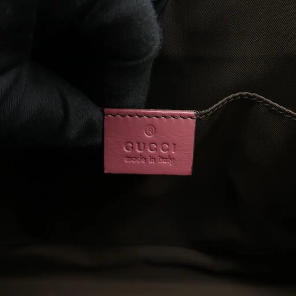 100% Authentic GUCCI Blooms Brown Canvas Clutch Bag 550-091524 - Picture 12 of 12